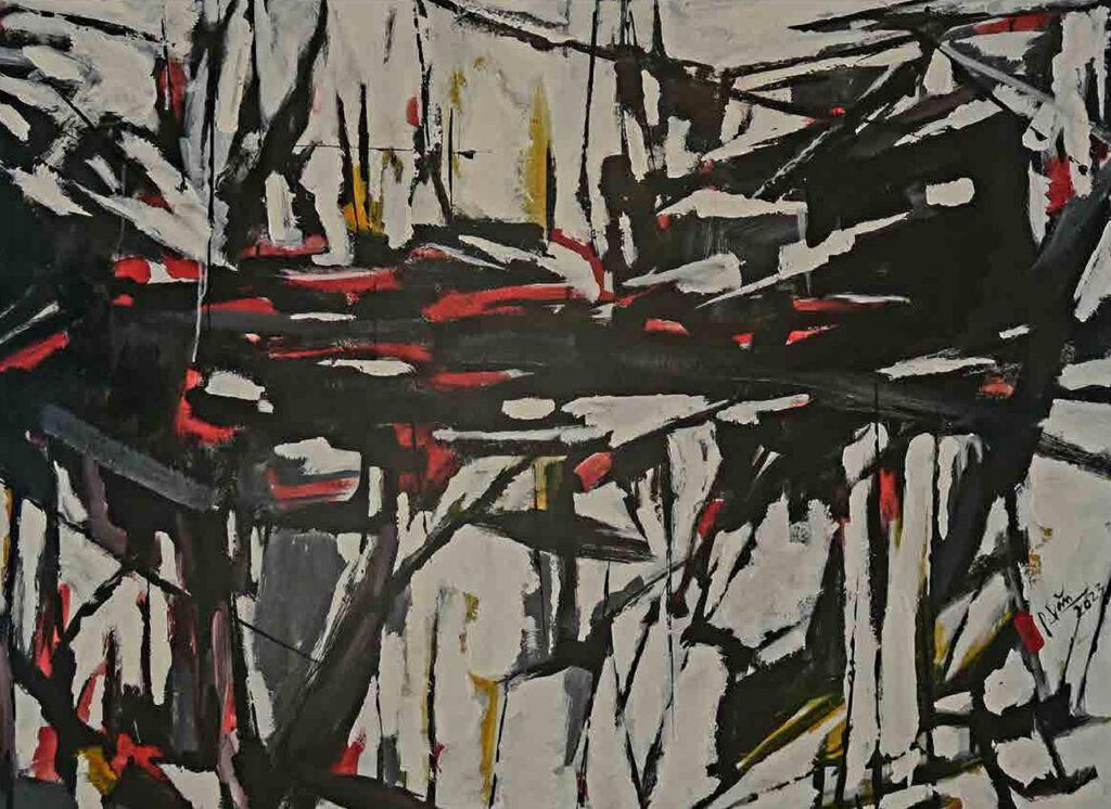 Chơi vơi Size: 100 x 130cm Year: 2023 Material: Acrylic on Canvas Artist: Phan Trọng Văn Price: 1,960$