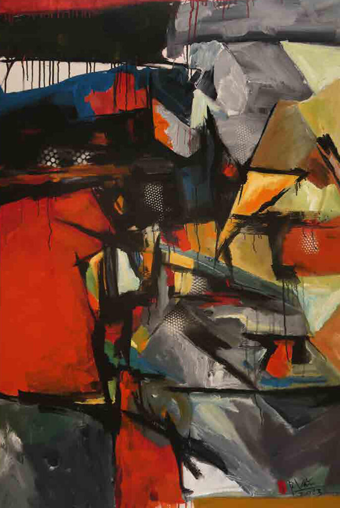 Hừng đông Size: 100 x 150cm Year: 2023 Material: Acrylic on Canvas Artist: Phan Trọng Văn Price: 1,960$