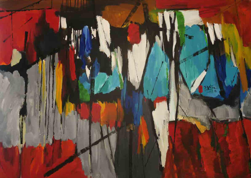 Nắng tàn Size: 100 x 140cm Year: 2023 Material: Acrylic on Canvas Artist: Phan Trọng Văn Price: 1,960$