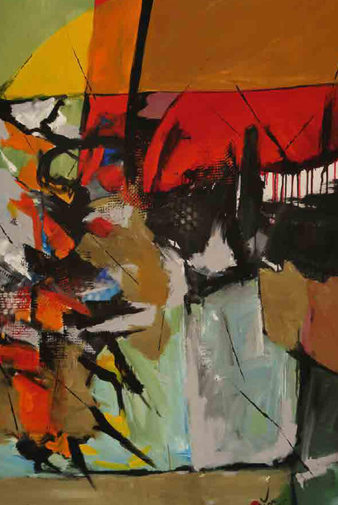 Sắc thu Size: 100 x 150cm Year: 2023 Material: Acrylic on Canvas Artist: Phan Trọng Văn Price: 1,960$