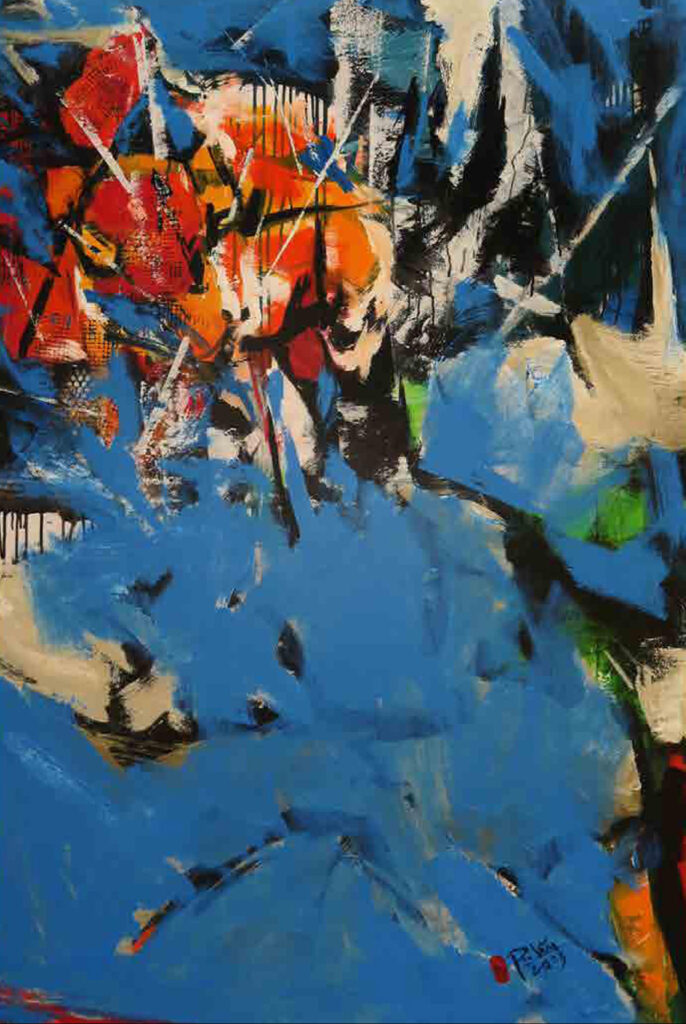Vô đề 1 Size: 100 x 150cm Year: 2023 Material: Acrylic on Canvas Artist: Phan Trọng Văn Price: 1,960$