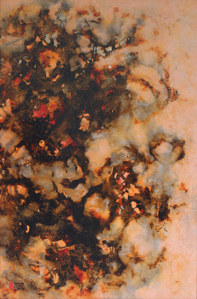 No.02 Size: 80 x 120cm Year: 2024 Material: lacque Artist: Thái Vĩnh Thành Price: 4,000$