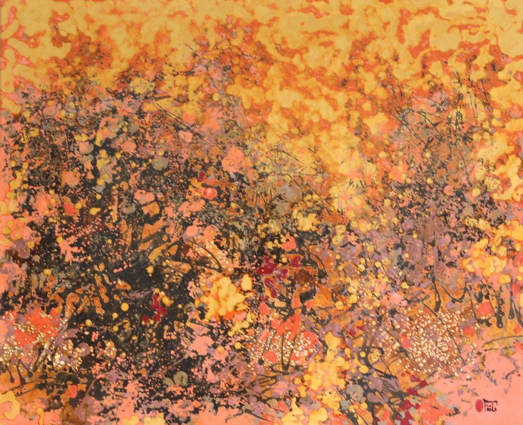 No.06 Size: 100 x122cm Year: 2024 Material: lacque Artist: Thái Vĩnh Thành Price: 4,200$