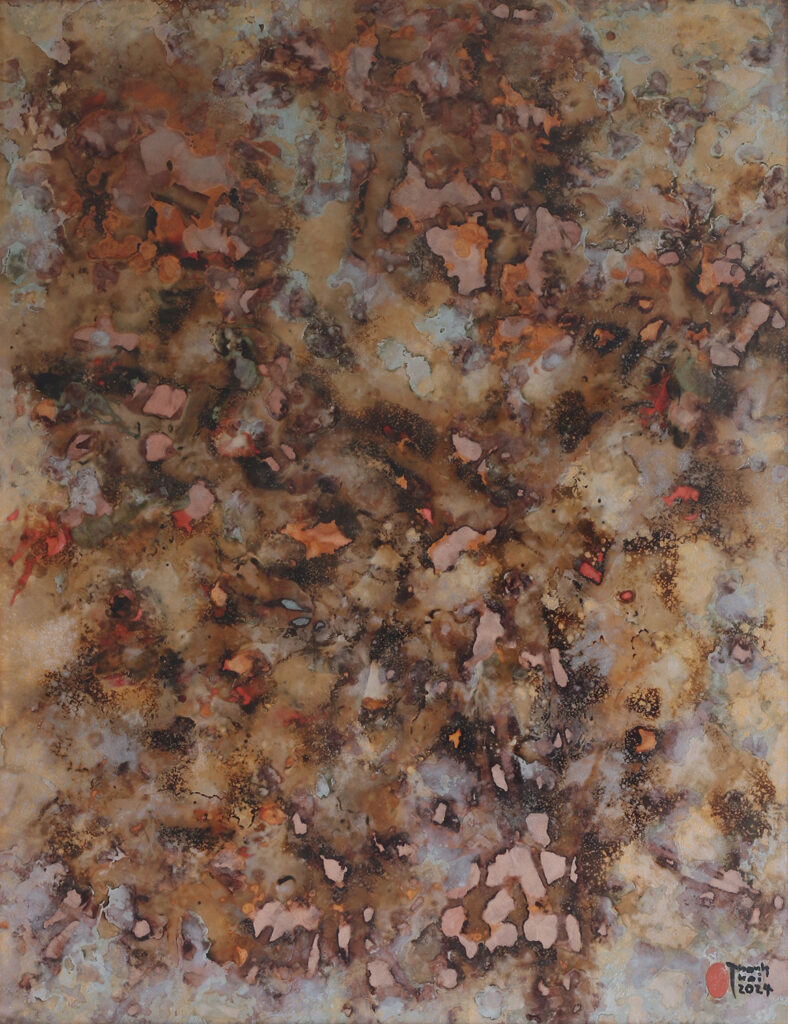 No.14 Size: 70 x 90cm Year: 2024 Material: lacque Artist: Thái Vĩnh Thành Price: 3,000$