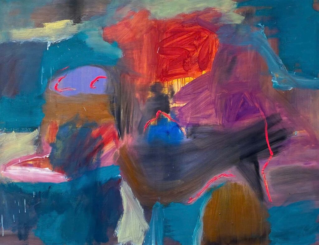 Không đề 12 Size: 100 x 130cm Year: 2024 Material: Acrylic on Canvas Artist: Bùi Chát