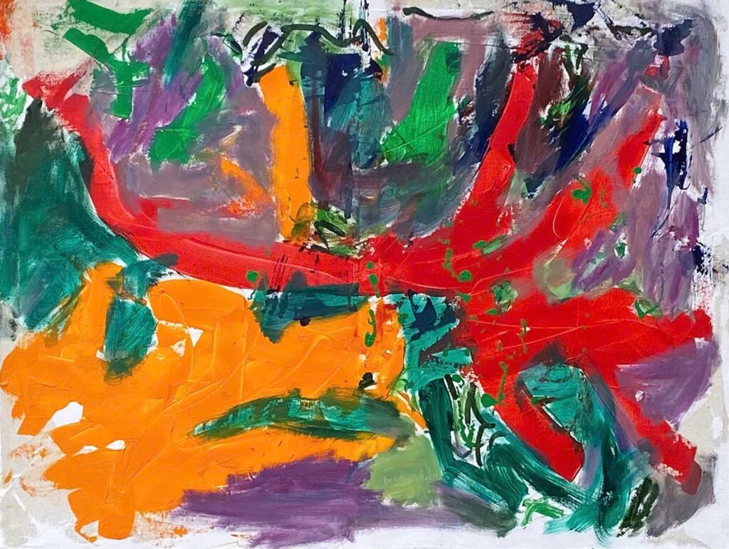 Không đề 8 Size: 100 x 130cm Year: 2024 Material: Acrylic on Canvas Artist: Bùi Chát