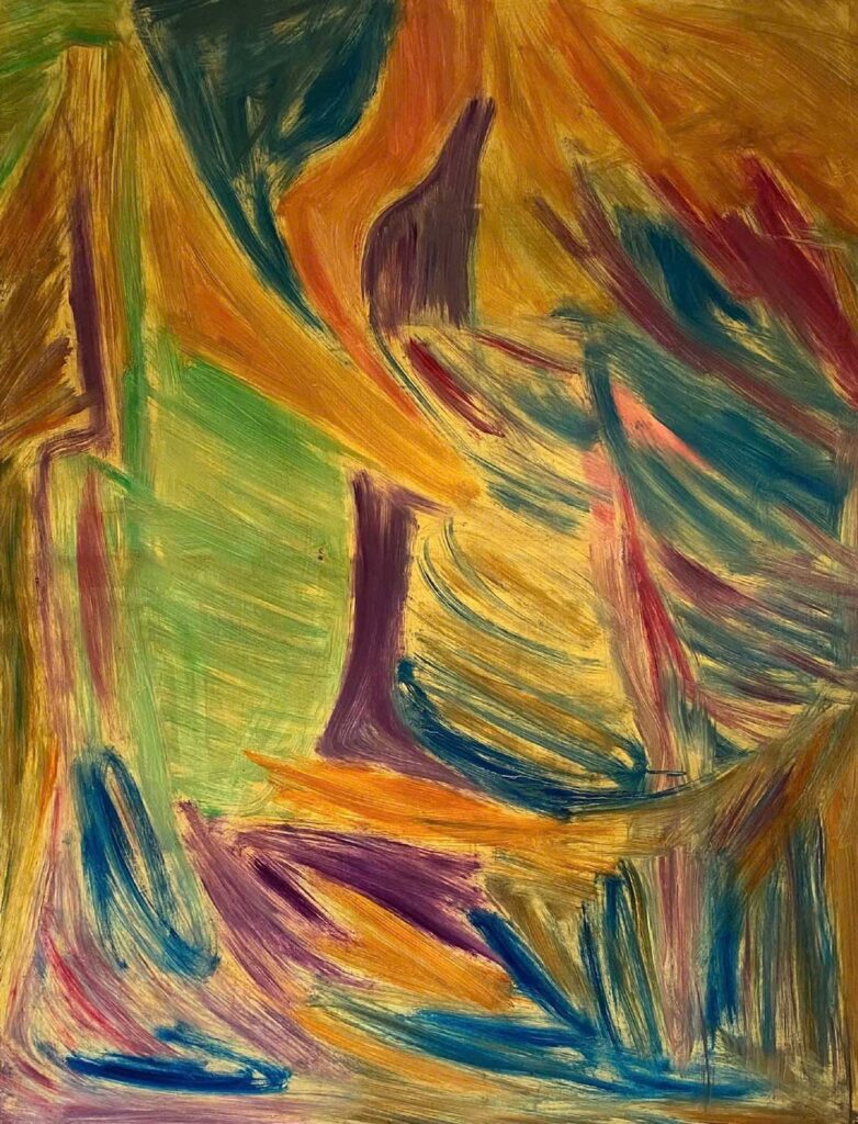 Không đề 9 Size: 100 x 130cm Year: 2024 Material: Acrylic on Canvas Artist: Bùi Chát