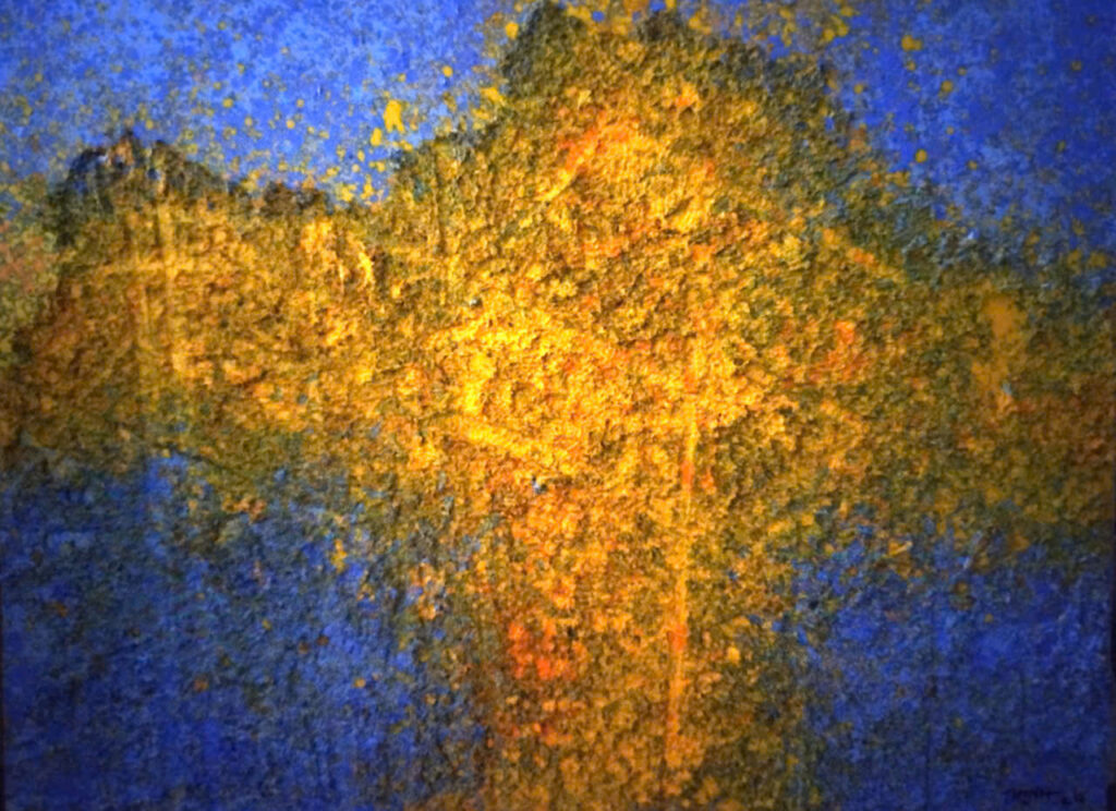 Cõi nhân gian Size: 90X130cm Material: Mix Media Artist: Trần Vĩnh Thịnh