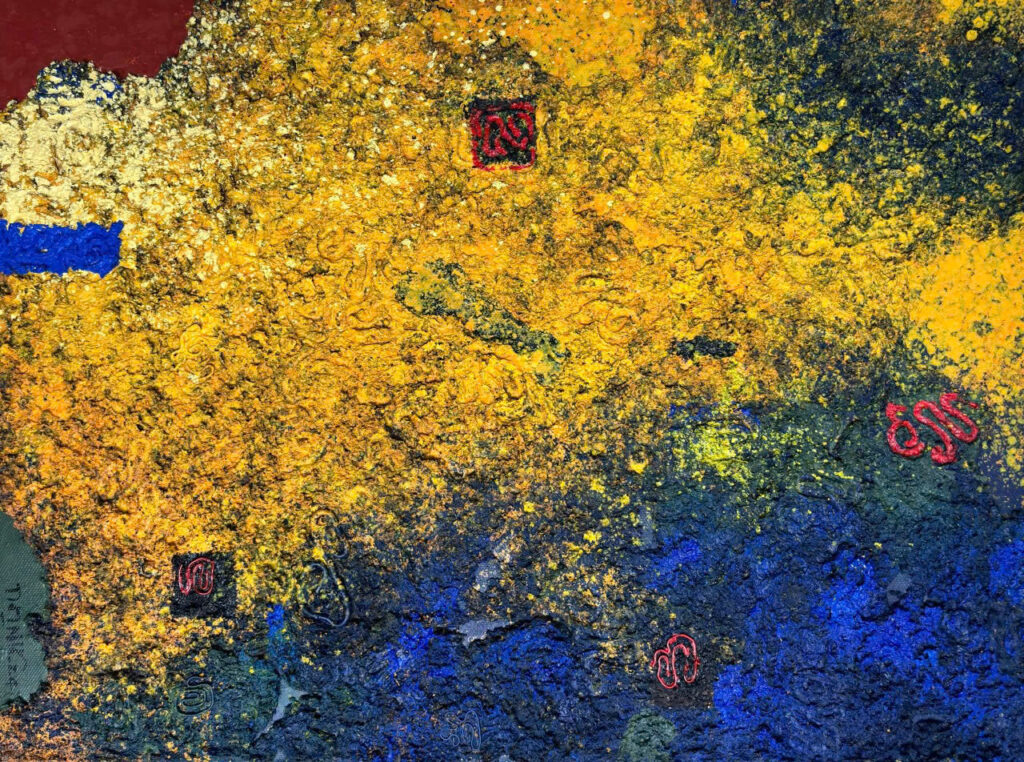 Nắng hoàng cung Size: 90X130cm Material: Mix Media Artist: Trần Vĩnh Thịnh