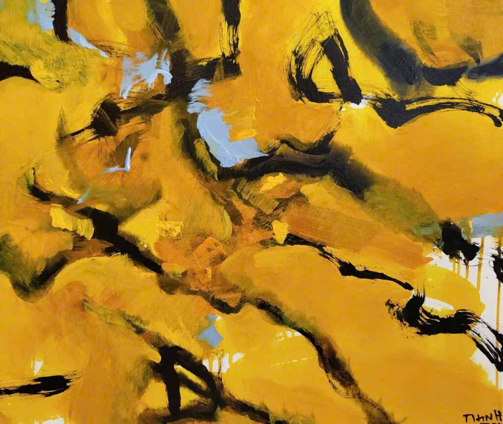 Suối ca Size: 60x70cm Material: Acrylic Artist: Trần Vĩnh Thịnh
