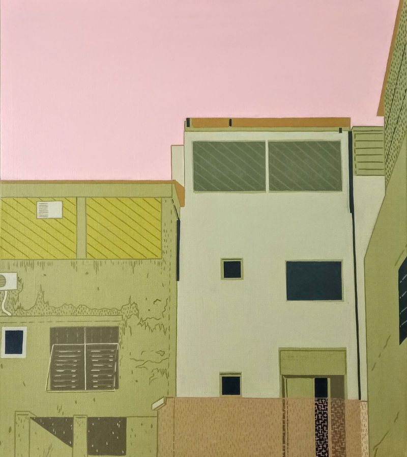 Kí ức một góc Sài Gòn Size: 90x100cm Material: Acrylic one Canvas Artist: Nguyễn Ngọc Liêm Year: 2022