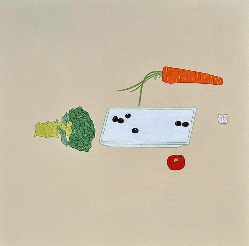 Một góc bếp Size: 90 x 90 cm Material: Acrylic one Canvas Artist: Nguyễn Ngọc Liêm Year: 2024