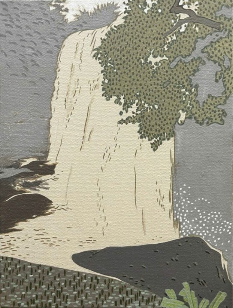 Thác 2 Size: 30 x 40 cm Material: Acrylic one Canvas Artist: Nguyễn Ngọc Liêm Year: 2024