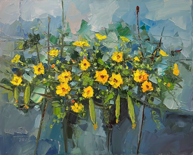 Chớm Thu Size: 80 x 100cm Material: Oil Painting Artist: Tạ Văn Quân Year: 2025