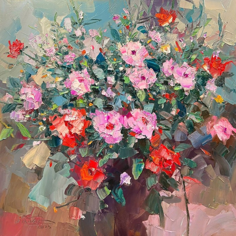 Ngày nắng Size: 100 x 100cm Material: Oil Painting Artist: Tạ Văn Quân Year: 2025