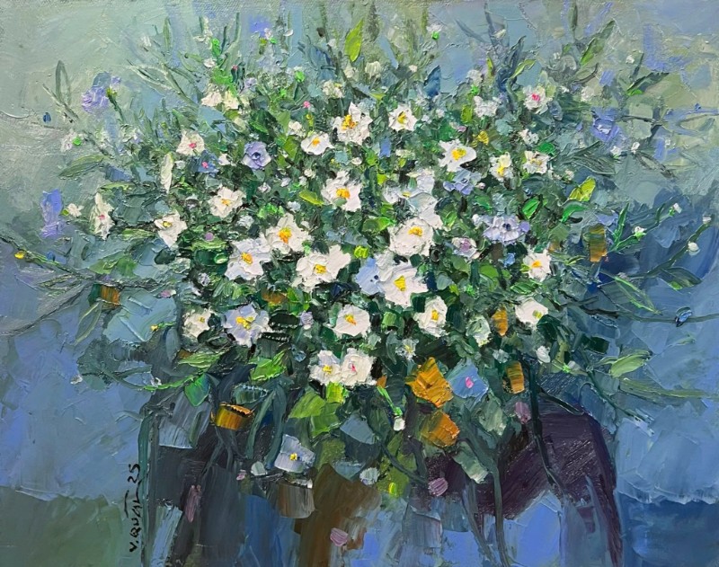 Sắc Đông Size: 80 x 100cm Material: Oil Painting Artist: Tạ Văn Quân Year: 2025