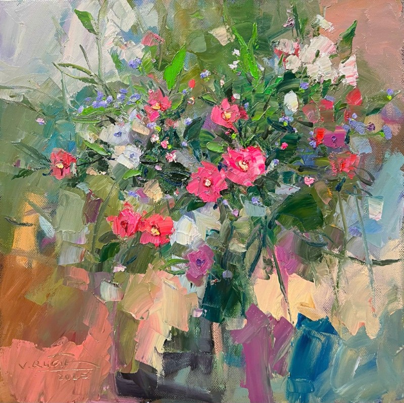 Sớm mùa Đông Size: 80 x 80cm Material: Oil Painting Artist: Tạ Văn Quân Year: 2025