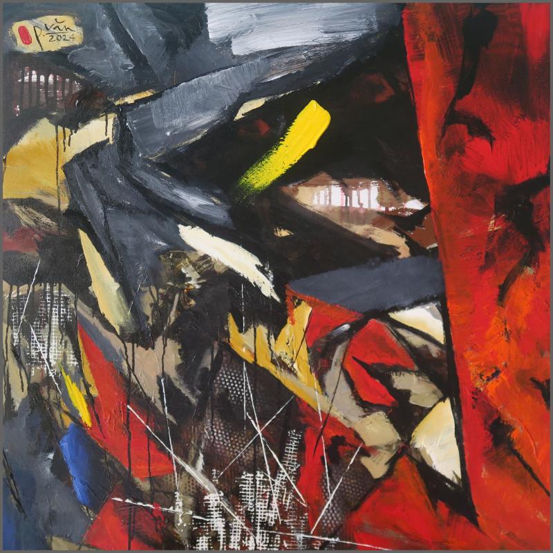 Hạt nắng 1 Size: 100 x 100 cm Material: Acrylic Artist: Phan Trọng Văn Year: 2024