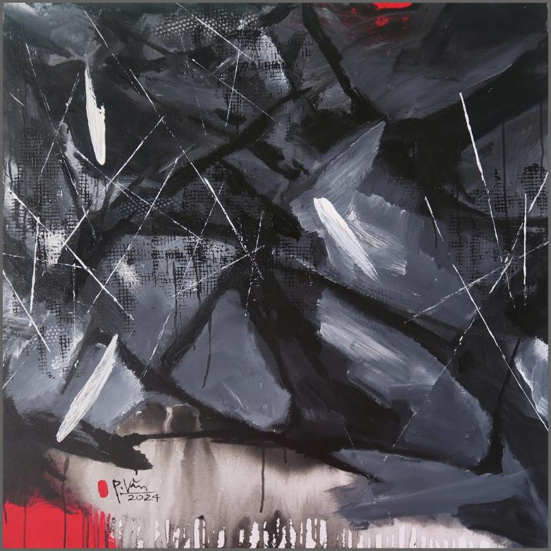 Mảnh ghép 1 Size: 100 x 100 cm Material: Acrylic Artist: Phan Trọng Văn Year: 2024