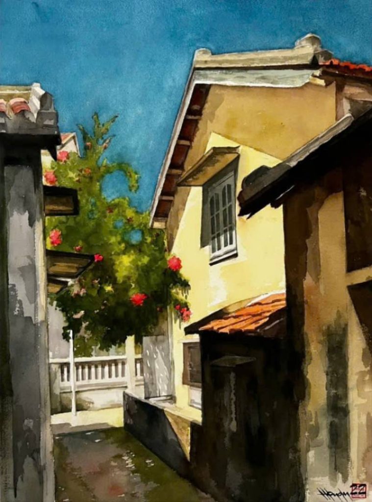 Ngày Nắng Đẹp Size: 56cmx 76cm Material: Water Color Artist: Nguyễn Hồng Quân Year: 2022