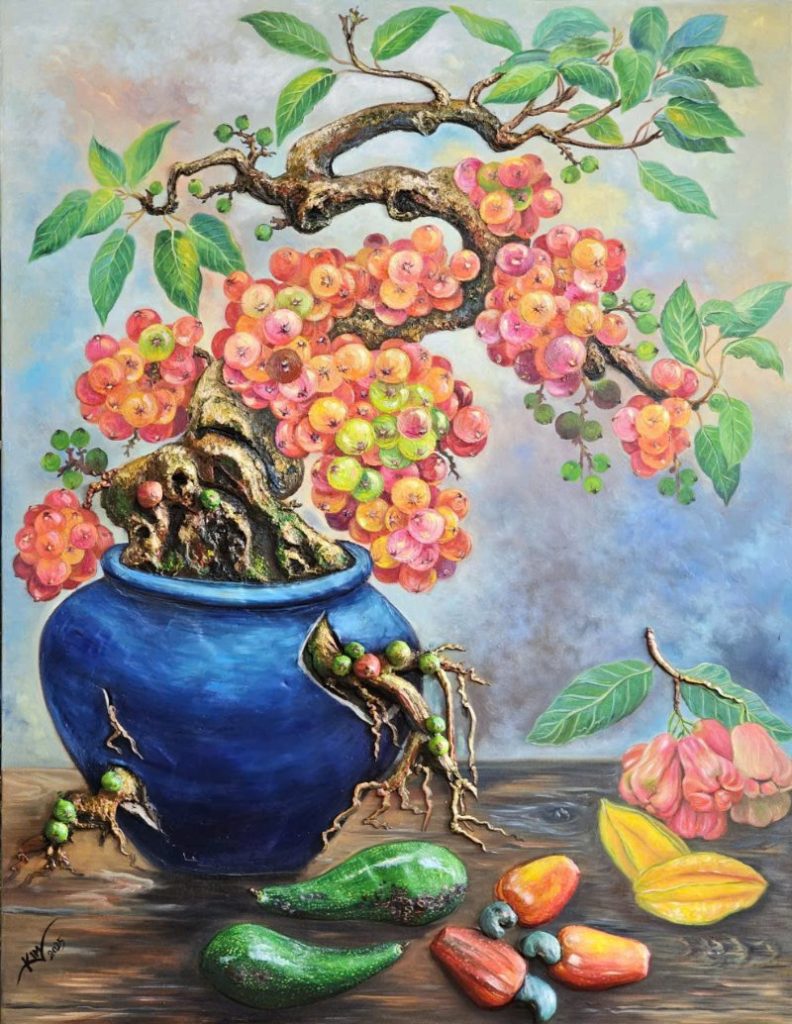 Lộc của thiên nhiên Size: 70 x 90 cm Material: Acrylic Artist: Trương Kim Year: 2025