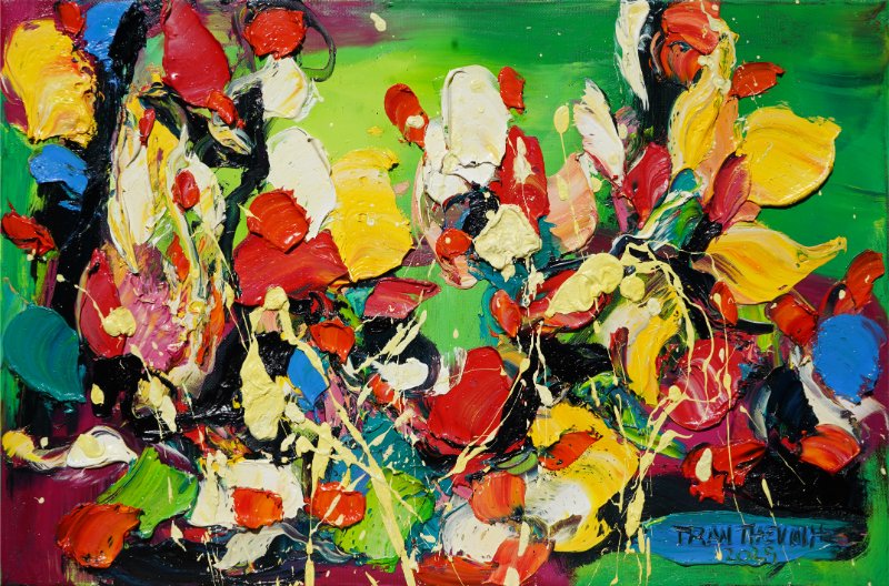 Vũ điệu 12 Size: 40 x 60 cm Material: Acrylic Artist: Trần Thế Vĩnh Year: 2025