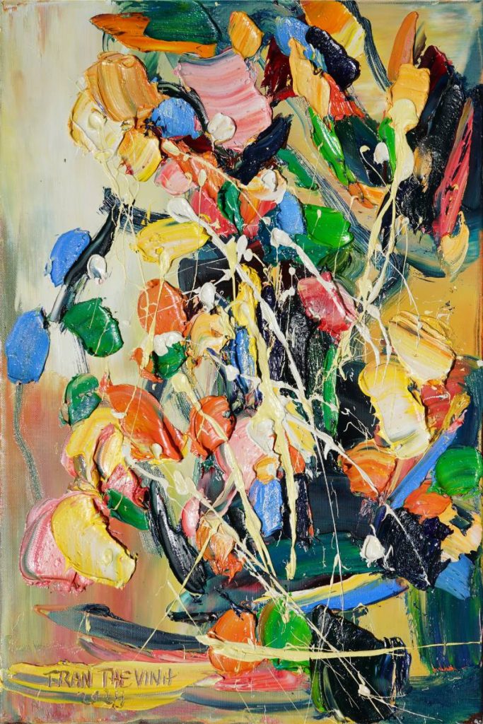 Vũ điệu 15 Size: 40 x 60 cm Material: Acrylic Artist: Trần Thế Vĩnh Year: 2025