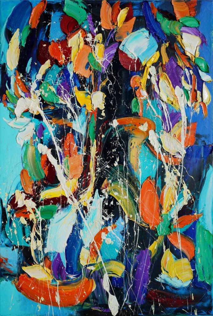 Vũ điệu 19 Size: 60 x 90 cm Material: Acrylic Artist: Trần Thế Vĩnh Year: 2025