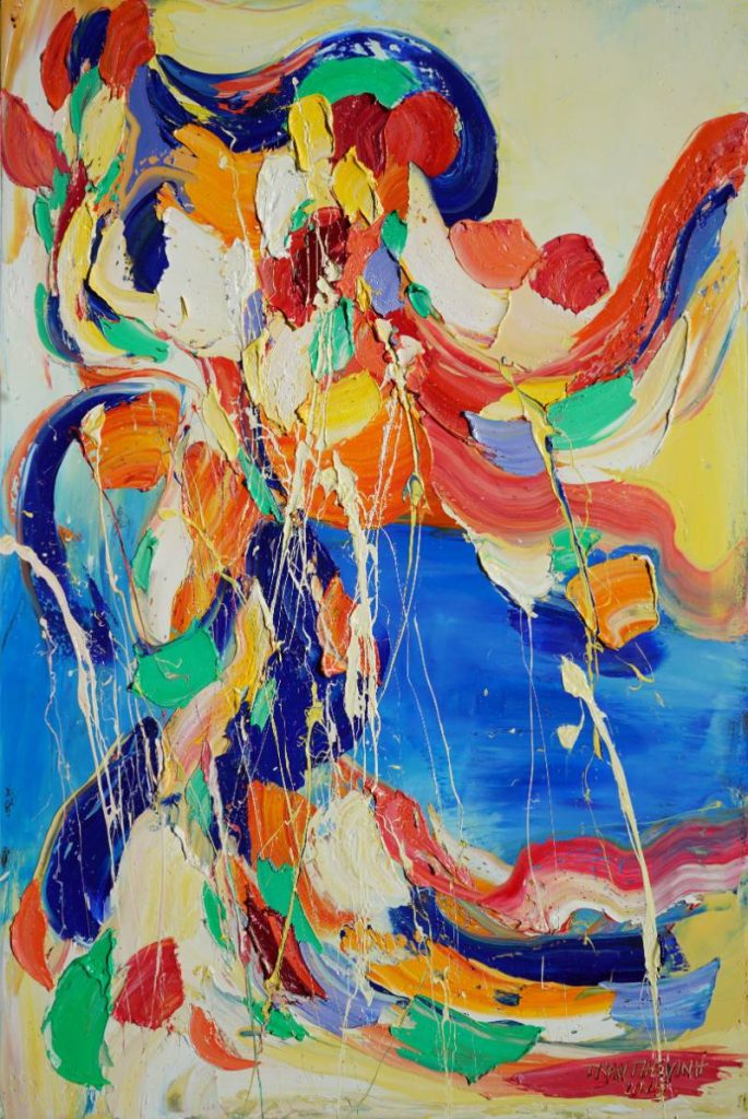 Vũ điệu 24 Size: 80 x 120 cm Material: Acrylic Artist: Trần Thế Vĩnh Year: 2025