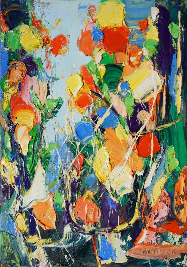 Vũ điệu 5 Size: 50 x 70 cm Material: Acrylic Artist: Trần Thế Vĩnh Year: 2025