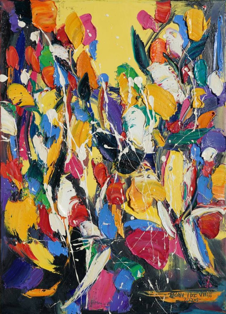 Vũ điệu 6 Size: 50 x 70 cm Material: Acrylic Artist: Trần Thế Vĩnh Year: 2025
