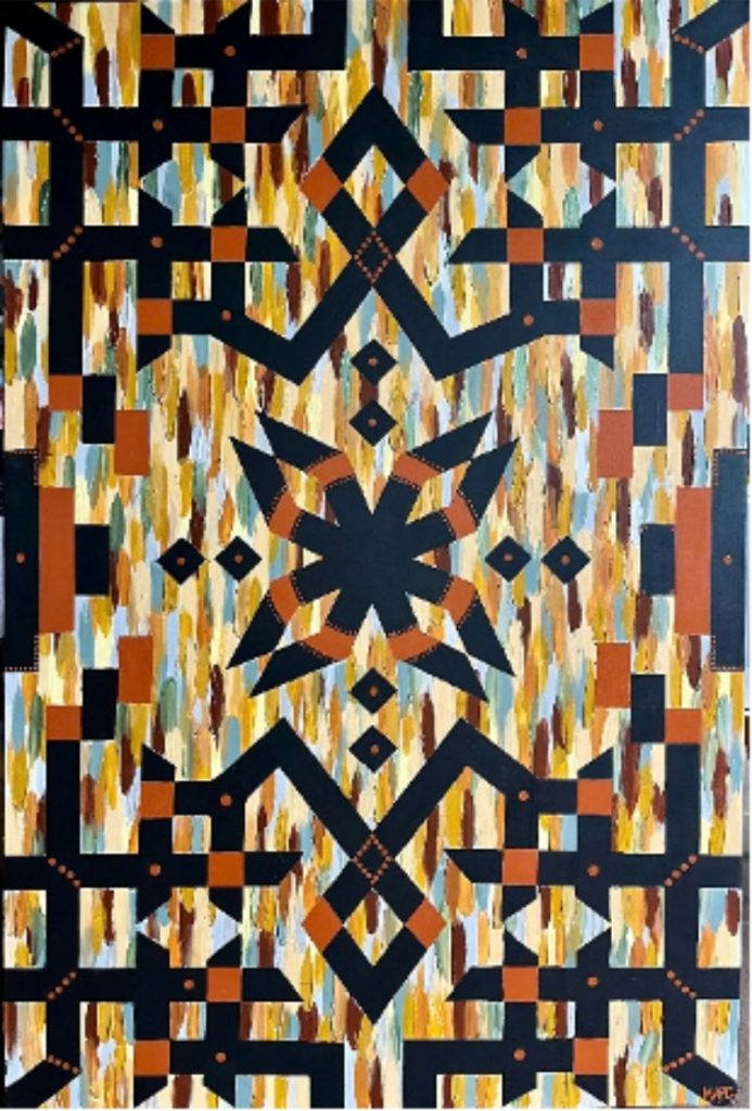 Constellation Size: 100 x 150 cm Material: Acrylic paint Artist: Mathilde Granveau Year: 2025