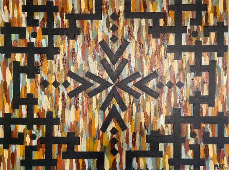 Nomad Size: 90 x 120 cm Material: Acrylic paint Artist: Mathilde Granveau Year: 2025