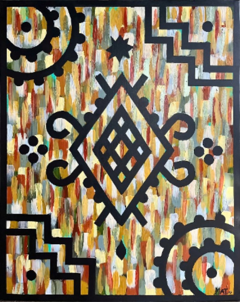 Oracle Size: 100 x 80 cm Material: Acrylic paint Artist: Mathilde Granveau Year: 2025