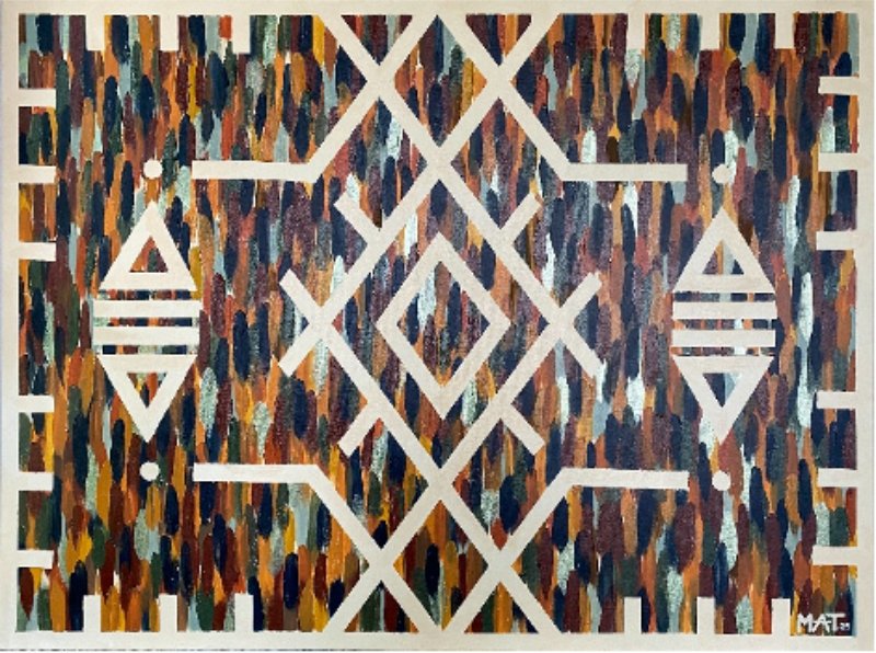 Pulse Size: 90 x 120 cm Material: Acrylic paint Artist: Mathilde Granveau Year: 2025