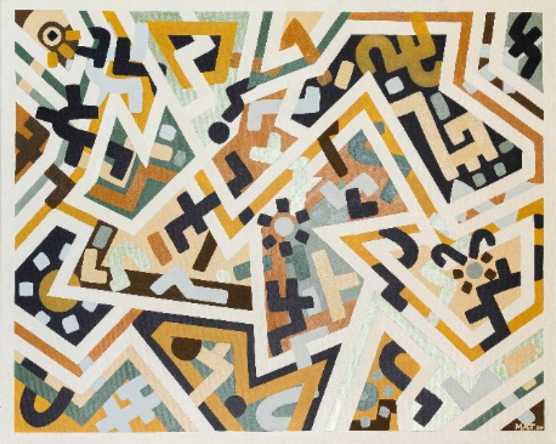 Wander Size: 100 x 80 cm Material: Acrylic paint Artist: Mathilde Granveau Year: 2024