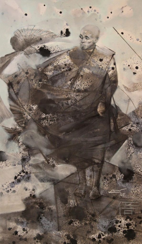 Bên kia là bờ Size: 100 x 170 cm Material: Oil Painting Artist: Hải Triều Year: 2024