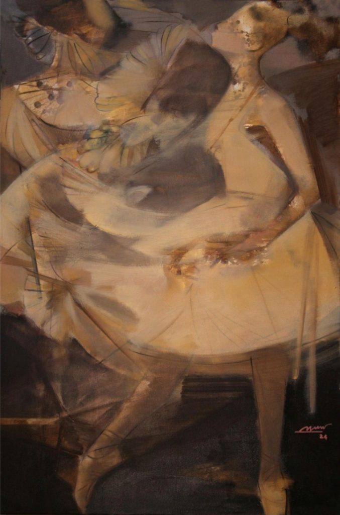 Chuyển động nhịp Size: 100 x 130 cm Material: Oil Painting Artist: Hải Triều Year: 2023