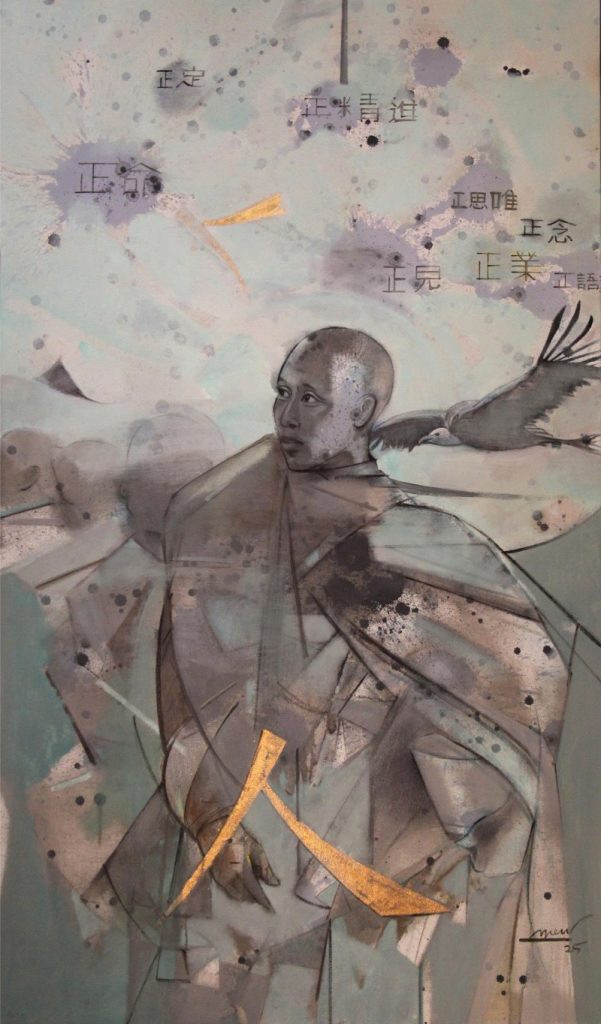 Đích đến là con đường Size: 100 x 170 cm Material: Oil Painting Artist: Hải Triều Year: 2024