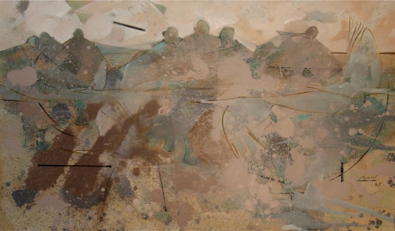 Hoà nhập với Pháp Size: 100 x 170 cm Material: Oil Painting Artist: Hải Triều Year: 2024