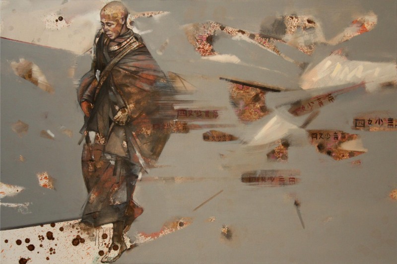 Xúc chạm để thực chứng Size: 100 x 150 cm Material: Oil Painting Artist: Hải Triều Year: 2025